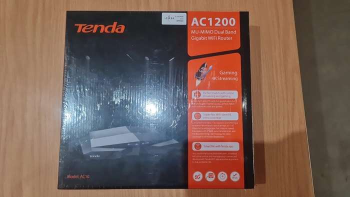 Tenda AC10 Dual-Band Router, AC1200 Smart Gigabit Wi-Fi