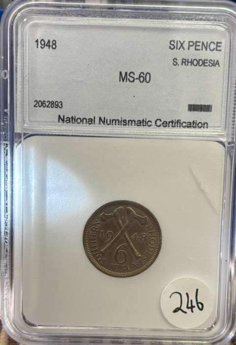 1948 Rhodesian 3 pence
