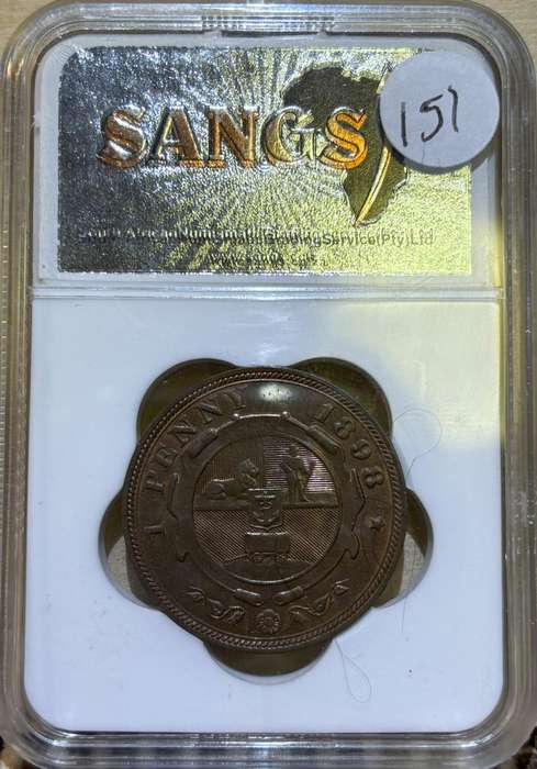 1898 ZAR Penny MS61
