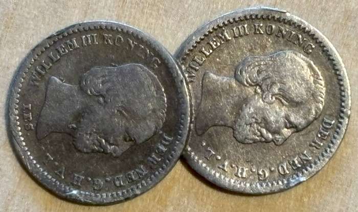 1850 Netherlands 5 cents (Jewelry)