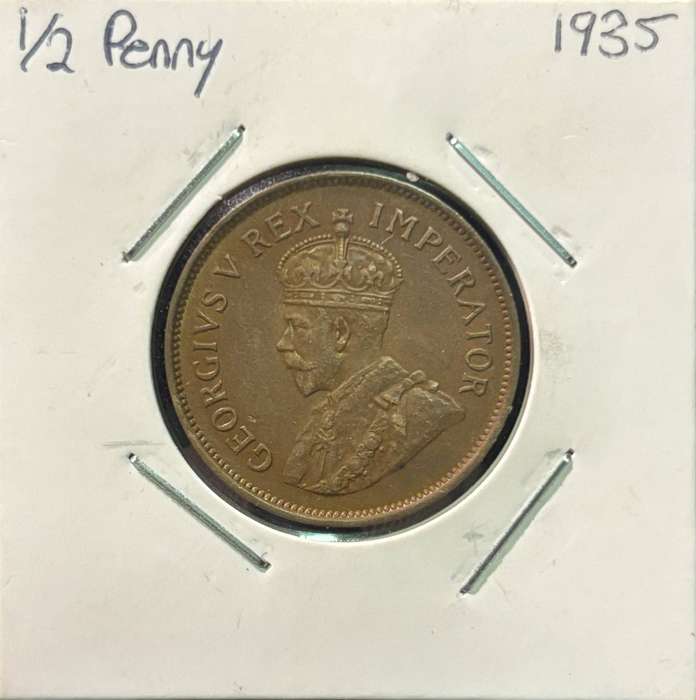 1935 South African Half Penny