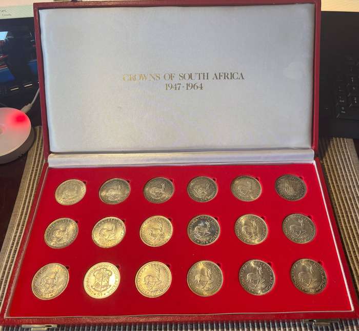 Crowns of South Africa - 1947 to 1964 (Beautiful set - Must for all collectors)