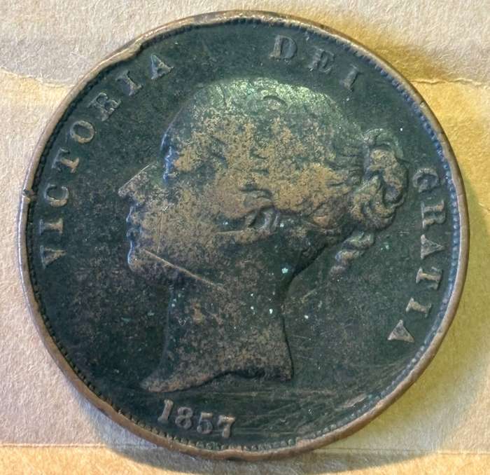 1857 Great Britain one penny
