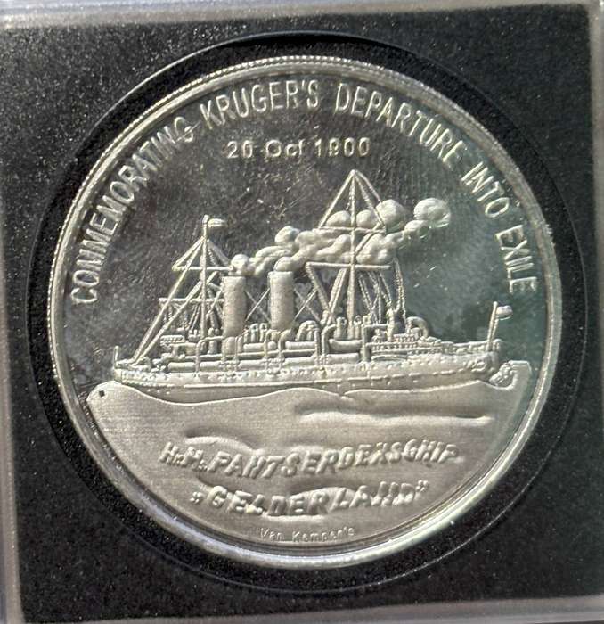 Paul Krugers departure and arrival (1oz Silver)