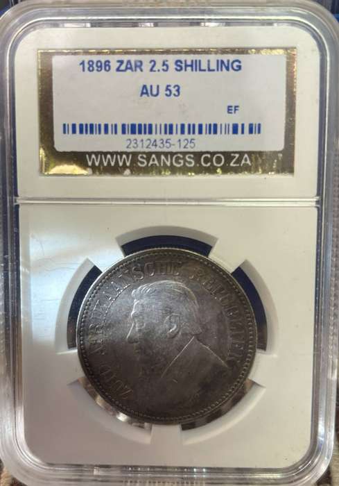 1896 ZAR Two & half shillings