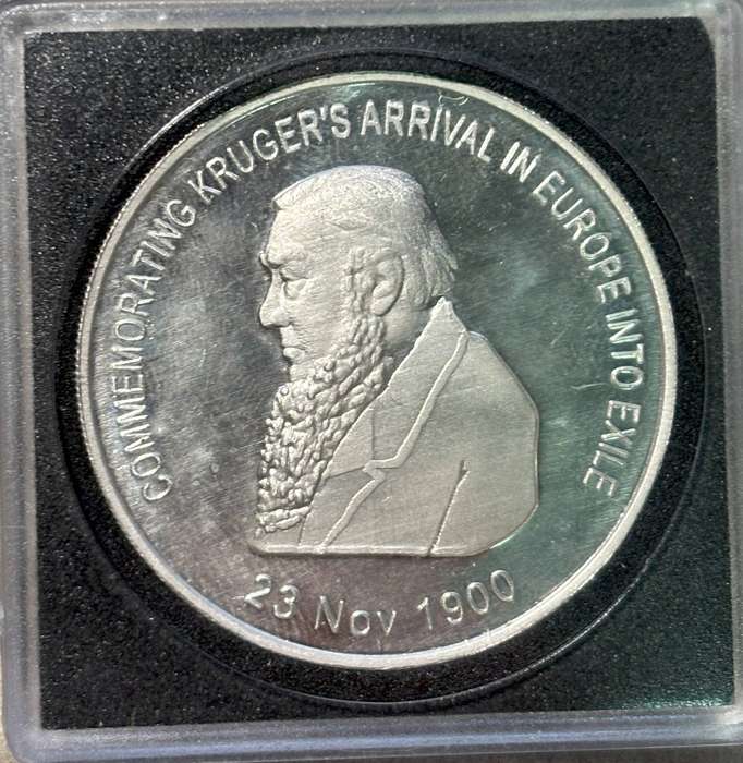 Paul Krugers departure and arrival (1oz Silver)