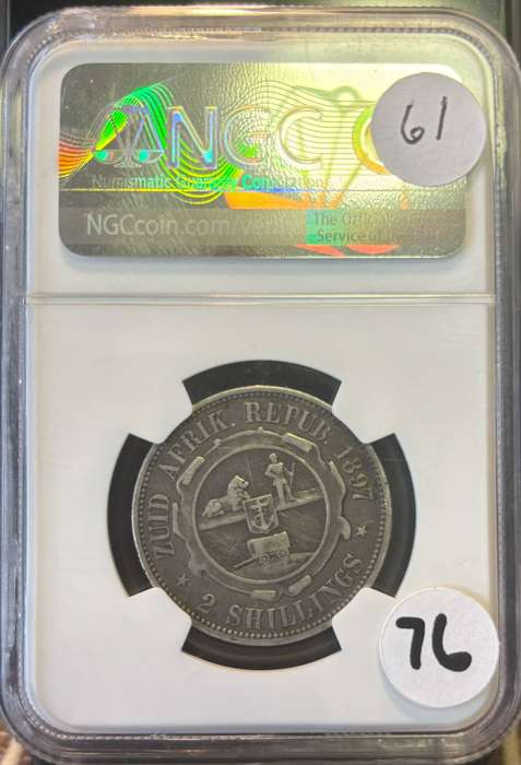 1897 ZAR Two Shilling