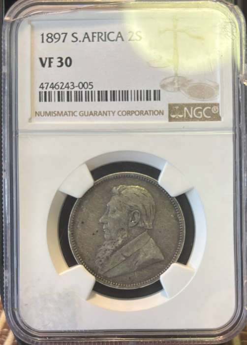 1897 ZAR Two Shilling