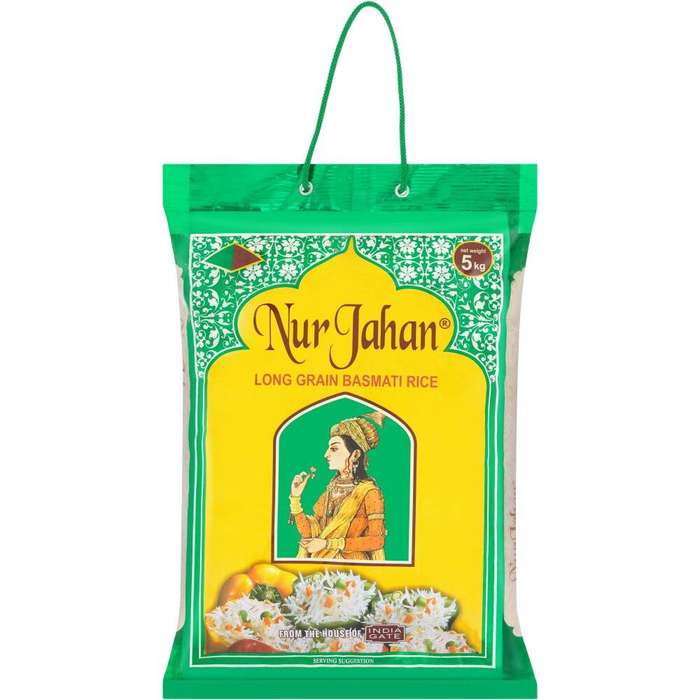 Nur Jahan Basmati Rice - 5KG (Rice) Basmati Rice White Bag NA 1 Each 5 kg
