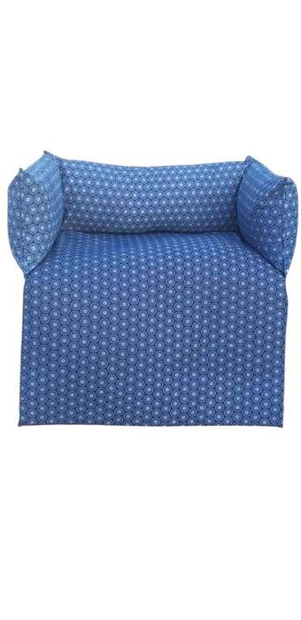 Handmade Dog Bed with African Material