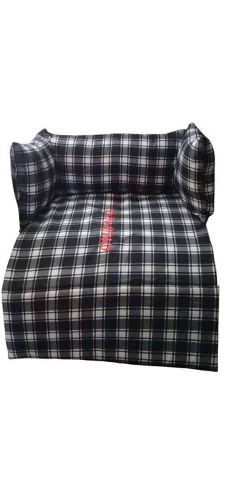 Handmade Dog Bed with African Material