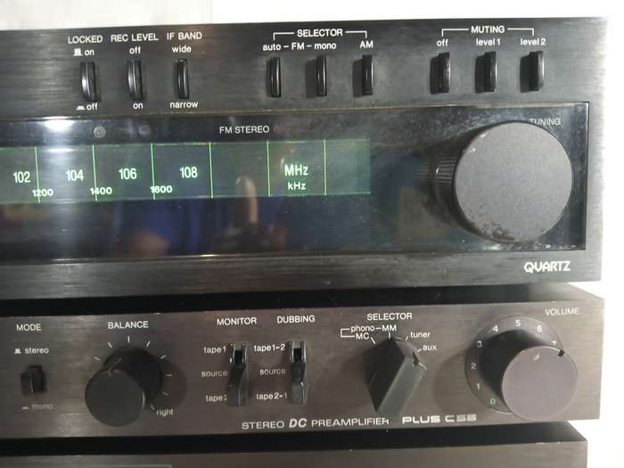 Sanyo Plus Series P55 Tuner, Pre Amp & Power Amplifier