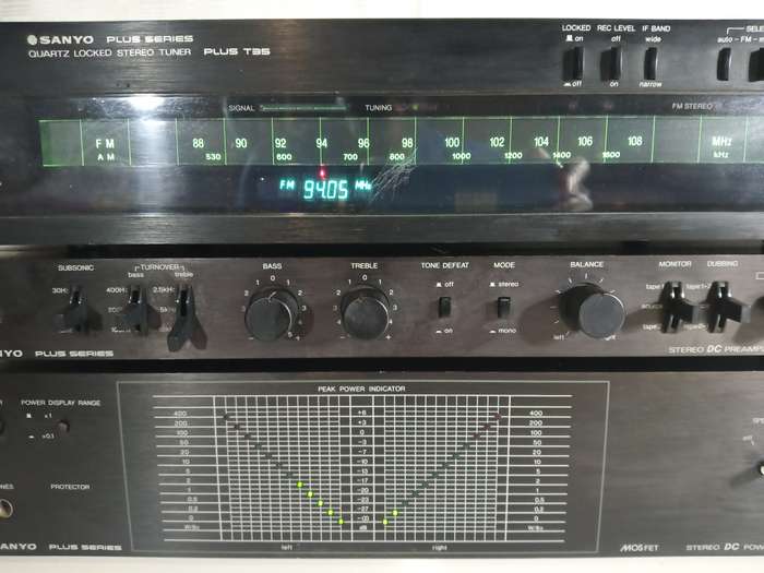 Sanyo Plus Series P55 Tuner, Pre Amp & Power Amplifier
