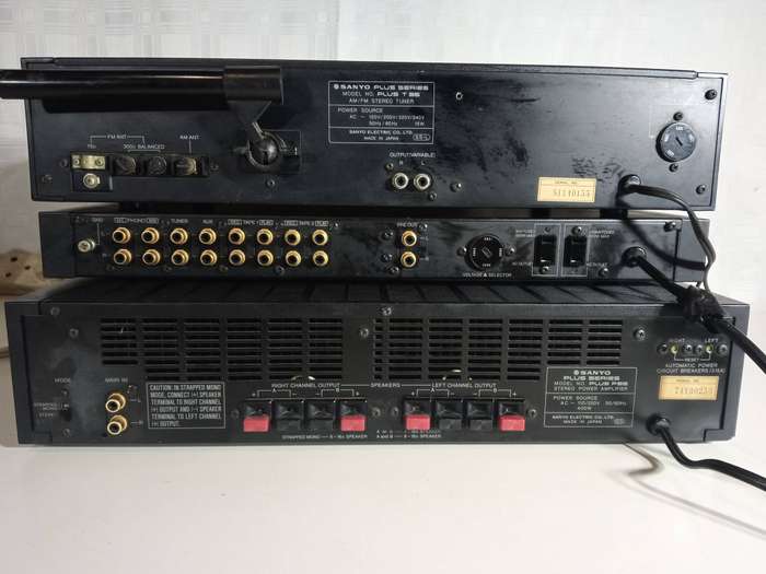 Sanyo Plus Series P55 Tuner, Pre Amp & Power Amplifier