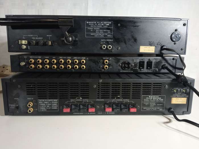 Sanyo Plus Series P55 Tuner, Pre Amp & Power Amplifier