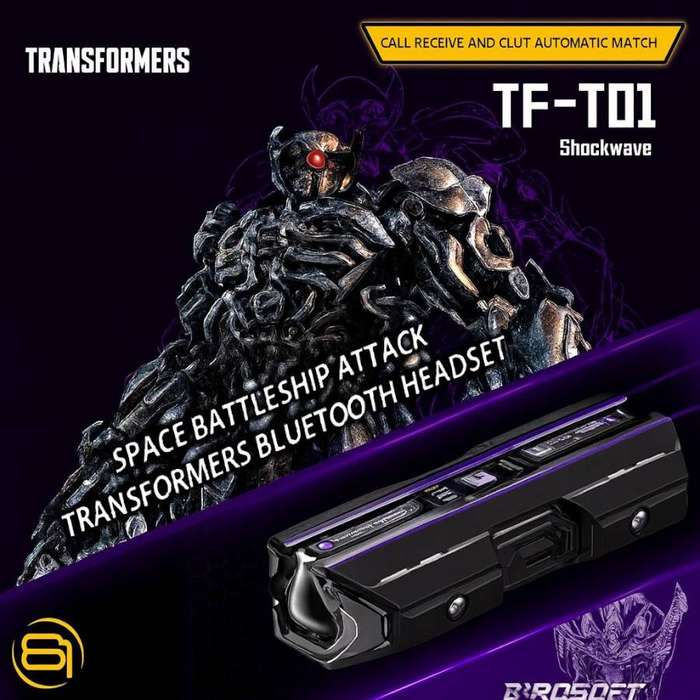 Transformers TF-T01 Shockwave Earphones - Black
