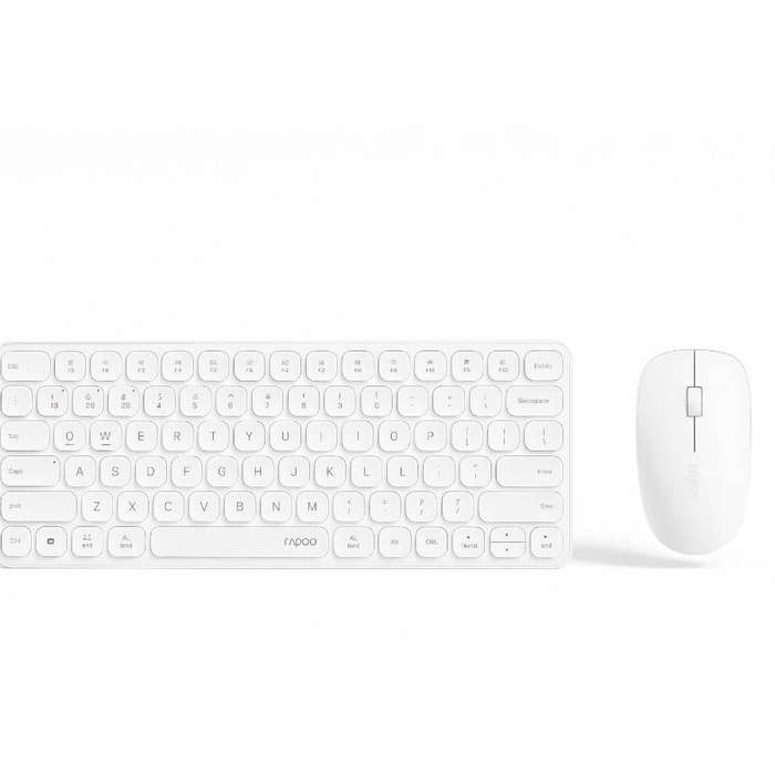 Rapoo Wireless Keyboard and Mouse 9000s - White