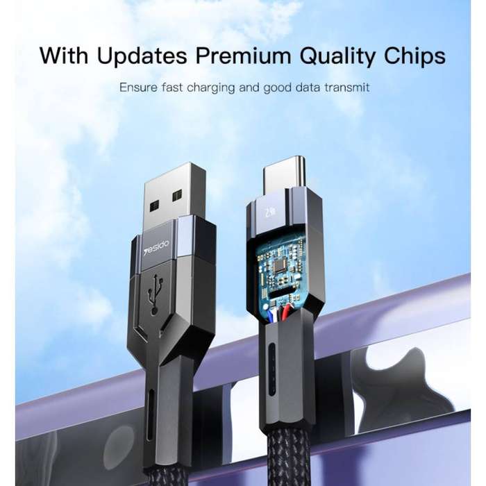 Yesido CA106 Type C Data Cable - Black