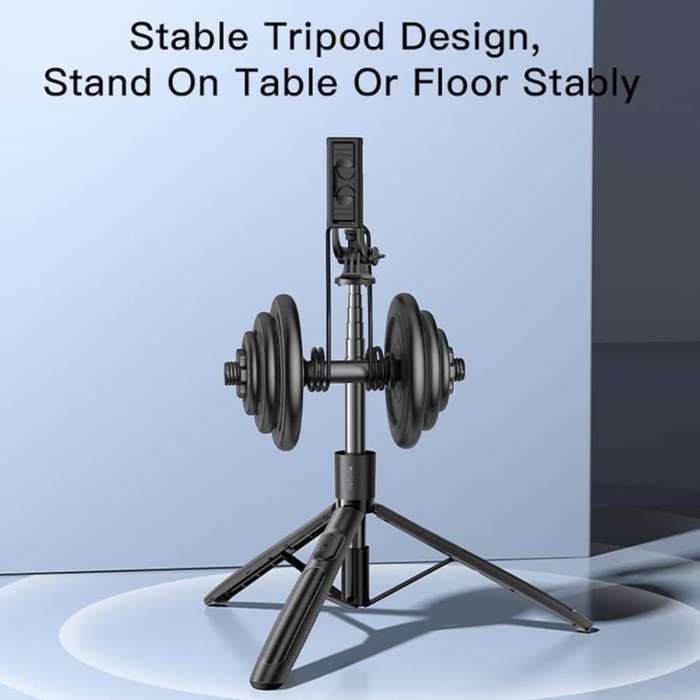 YESIDO SF13 2in1 Max 158cm Telescopic Wireless Bluetooth Selfie Stick Tripod Stand - Black