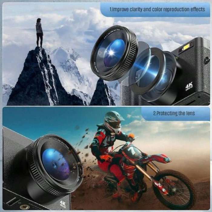 Ultra HD Digital Camera With Advanced Autofocus Technology - Black