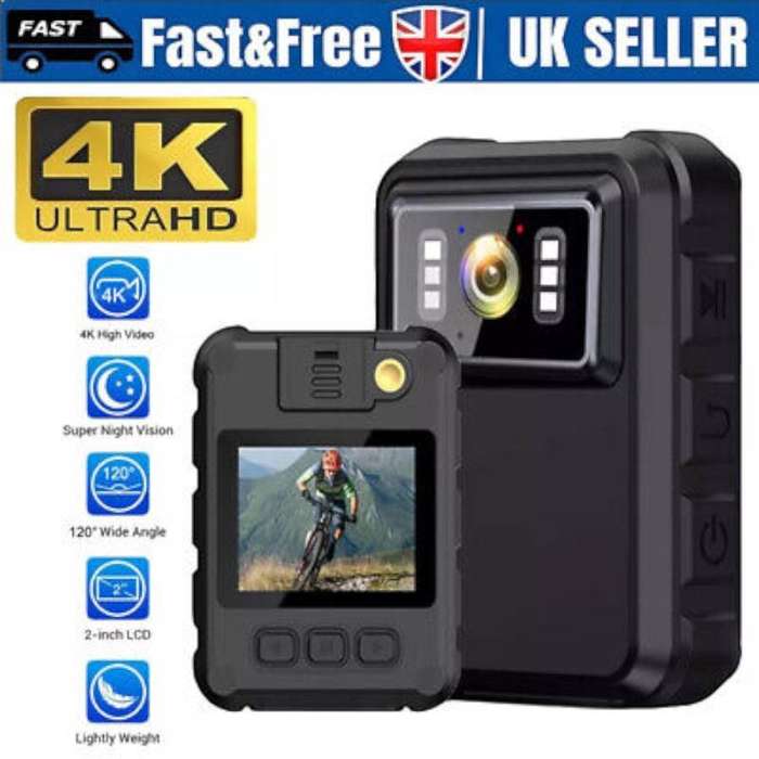 LOGO - Multipurpose Body Camera HD Wi-Fi Recorder - Black