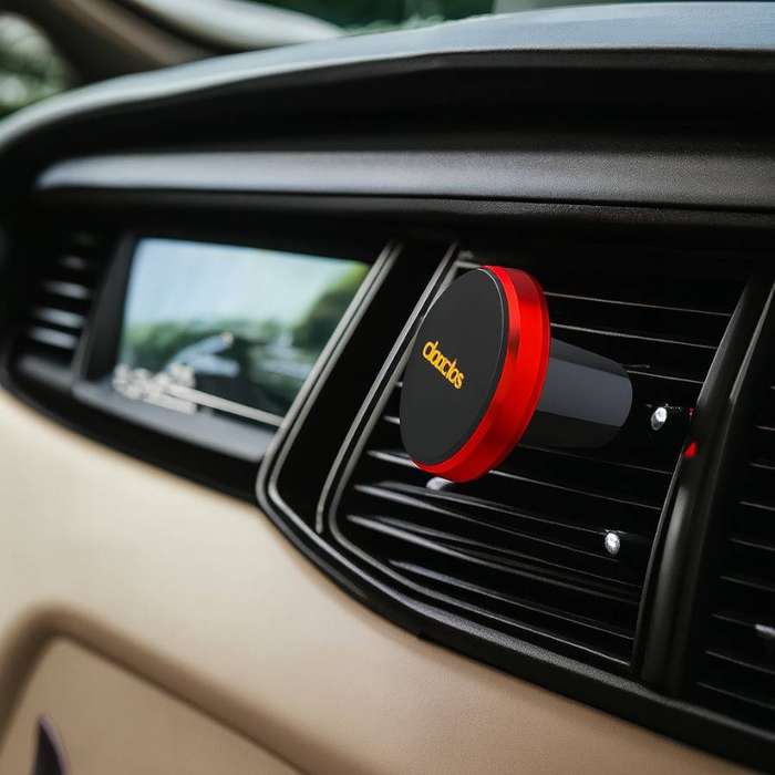 Abodos AS-TS61 Magnet Car Holder - Red & Black