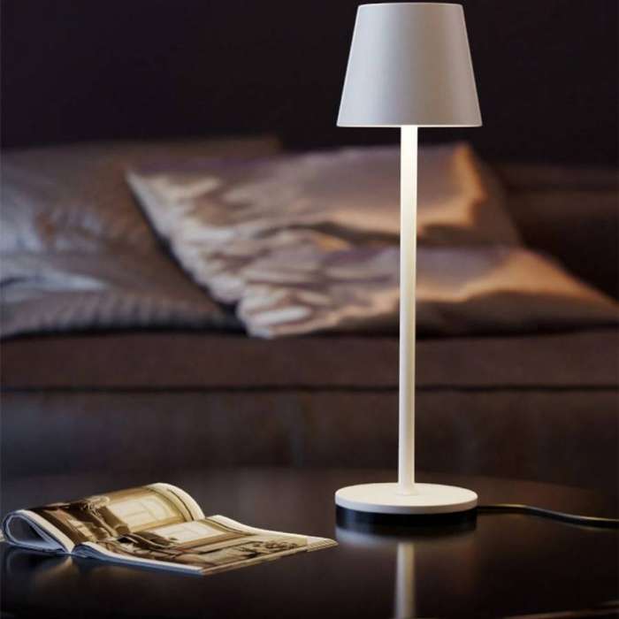 1 PC Wireless Table Lamp 5V Rechargeable - White