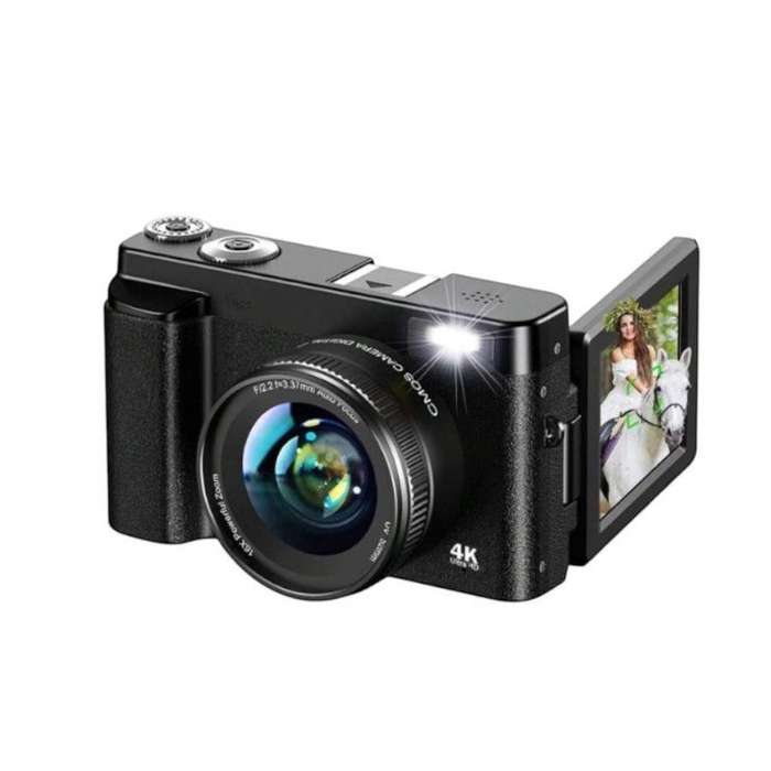 Ultra HD Digital Camera With Advanced Autofocus Technology - Black