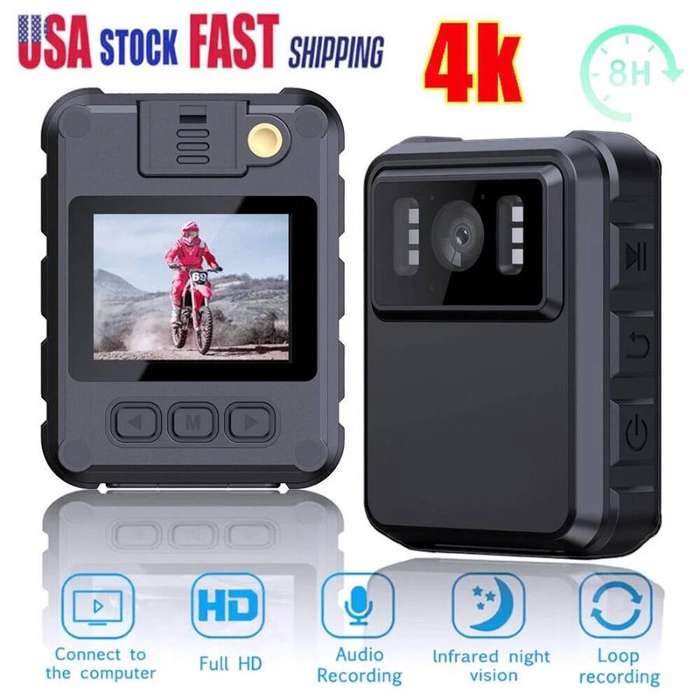 LOGO - Multipurpose Body Camera HD Wi-Fi Recorder - Black