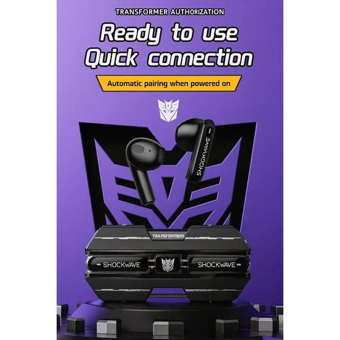 Transformers TF-T01 Shockwave Earphones - Black