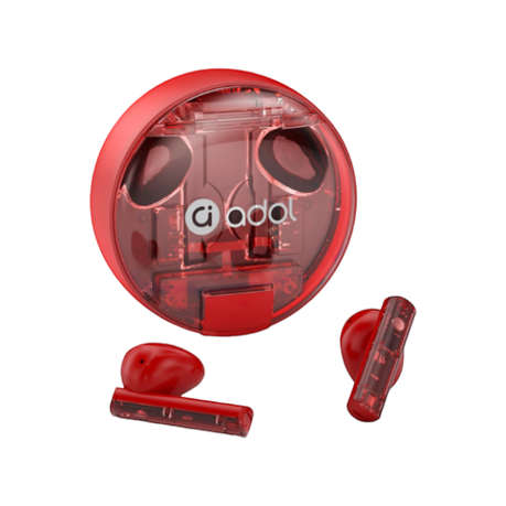 Asus - AS-TK - Semi - In-Ear Wireless Earbuds With Microphone - Red
