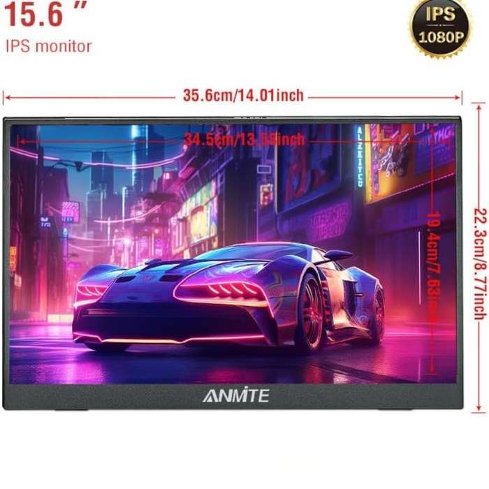 Portable Monitor for Laptop 15.6 Inch - Black
