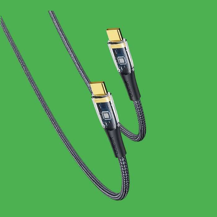 Yesido CA103 Dual Type-C 120cm Data Cable - Black
