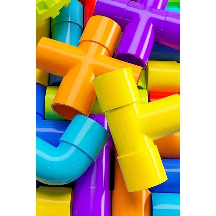 51 Pack DIY Water Pipe Building Blocks Set - MultiColour