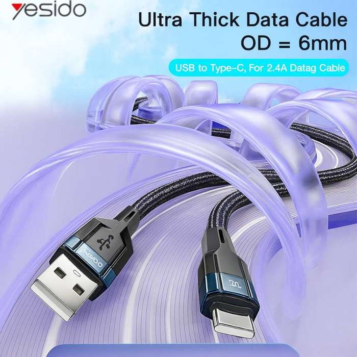 Yesido CA106 Type C Data Cable - Black