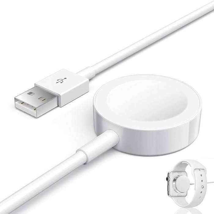 Yesido 2 in 1 charging cable for apple watches and lighting devices - White