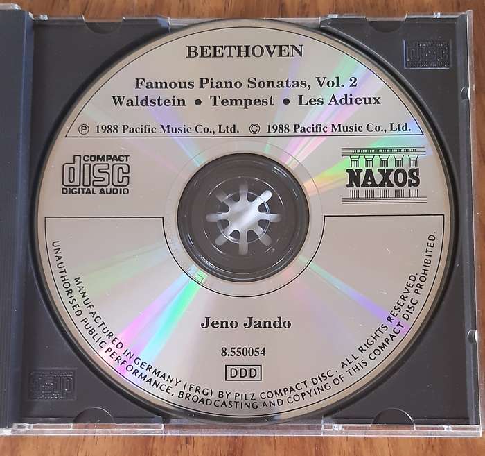 Beethoven Piano Sonatas. Jeno Jando on the Piano. CD