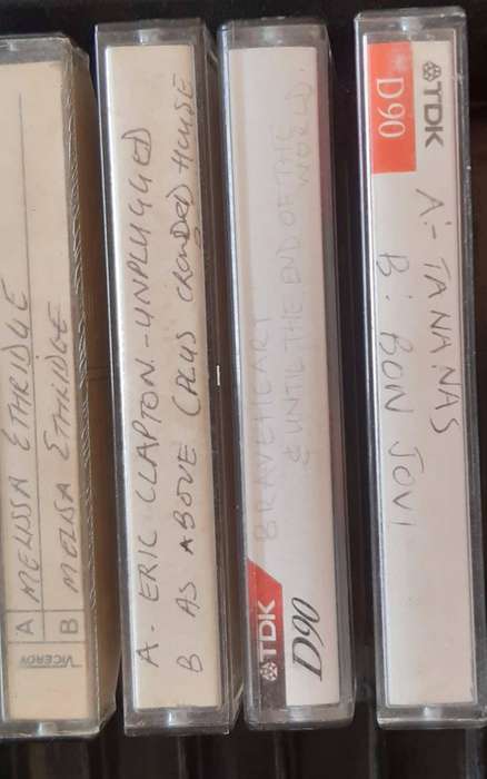 Cassette tapes - variety and case.