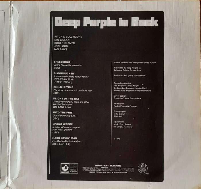 Deep Purple - Deep Purple in Rock - Vinyl LP