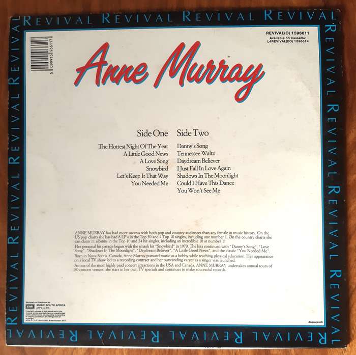 Anne Murray - Revival - Vintage Vinyl LP Record