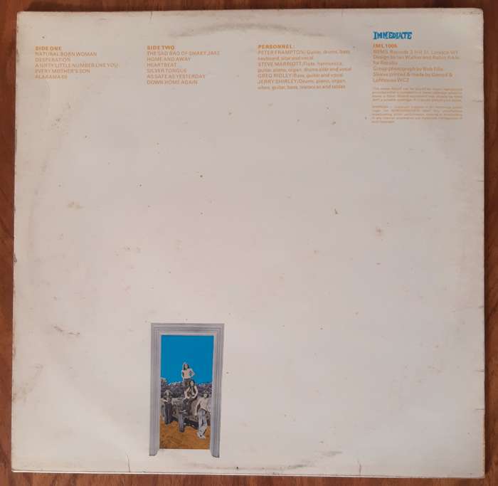 Humble Pie - Back Home Again - Vintage Vinyl LP Record