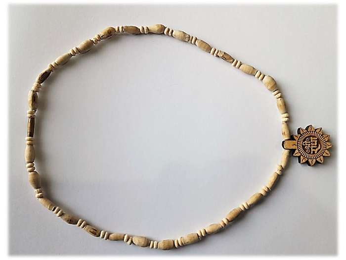 Tulsi neck beads fancy Sri Radhe  choker small