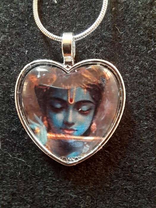 Krishna pendant on silver chain Assorted