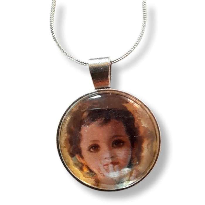 Krishna pendant on silver chain Assorted