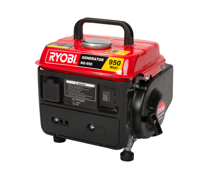 Ryobi Generator MAX 950W Cons. 650Kva 2-Stroke Air-Cooled RG-950