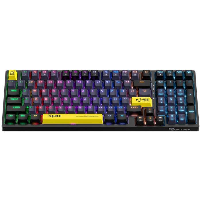 ONIKUMA G38 Three Color Wired Mechanical Keyboard, 98 Keys Gamer For PC Laptop