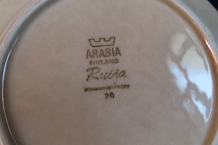 Arabia Finland "Ruija" Bread Plates x 5