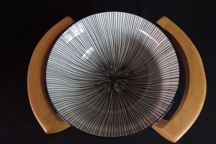 Bowl On Stand "Rosee Blanche"