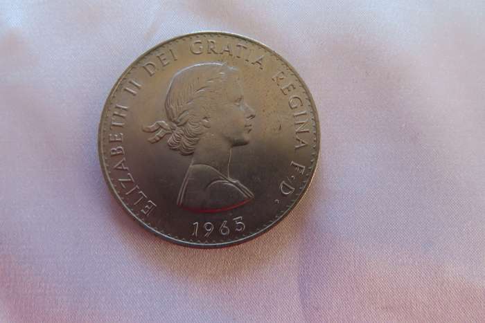 Great Britain 1965 Churchill 1 Crown Coin