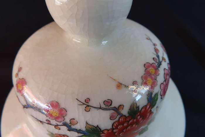 Vintage Imari Japanese Lidded Ginger Jar.